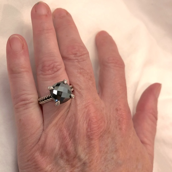 David Yurman Jewelry - David Yurman Chatelaine Ring and Diamonds, 11mm